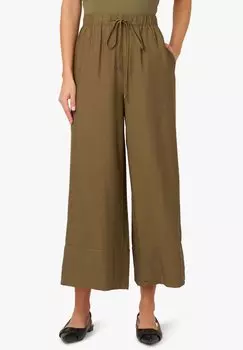 Брюки DRAWSTRING TIE FRONT EASY PULL ON Adrianna Papell, темно-зеленый