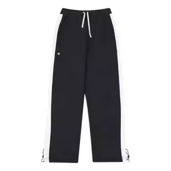 Брюки drawstring white stripe sweatpants 'black' Converse, черный