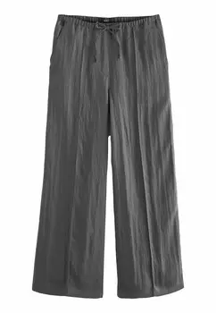Брюки Drawstring Wide Leg Next, серый