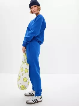 Брюки dreoswe с завышенной талией из мягкого флиса Gap, синий