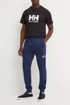 Брюки Drew Peak Pant из хлопка The North Face, темно-синий
