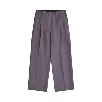 Брюки Dries Van Noten Straight Leg Trousers Taupe, серый