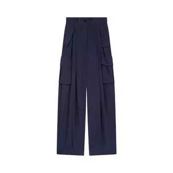 Брюки Dries Van Noten Viscose Cargo Pants, синий