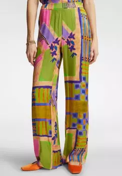 Брюки DRITTI STAMPATI Elena Mir, светло-зеленый