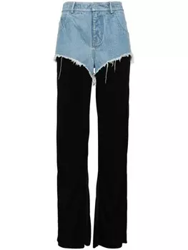 Брюки Duke Splice Christopher Esber, синий