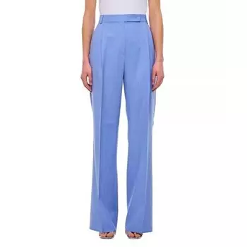 Брюки durante wide leg pants Max Mara, синий