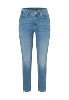 Брюки джинсовые, длина 7/8, стираные, женские MAC, цвет Simple Blue