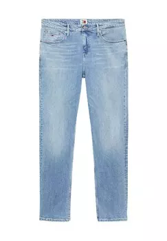 Брюки джинсовые, фирменная нашивка, декоративные швы, мужские TOMMY Jeans, цвет 1a5 Denim Medium