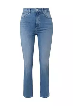 Брюки джинсовые, пятикарманные, карманные с заклепками, женские comma, CASUAL IDENTITY, синий