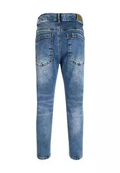 Брюки джинсовые, стираные, зауженного кроя, детские BLUE EFFECT, цвет Blue Normal