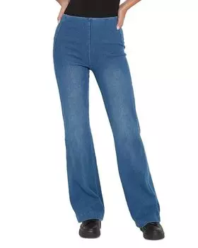 Брюки-джинсы на резинке черные Lyss Plus, синий