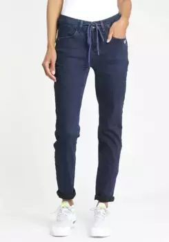 Брюки-джогг GANG "94JOLINE JOGG", с ремешком в тон, цвет Prewash