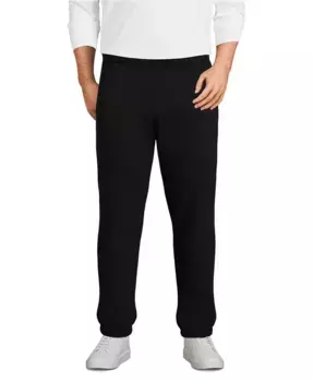Брюки-джоггеры Big & Tall Serious Sweats Lands' End, черный