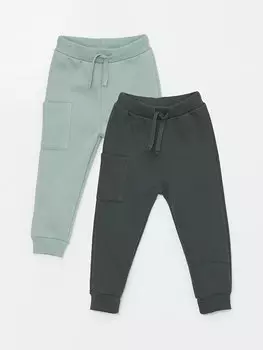 Брюки-джоггеры для маленьких мальчиков с эластичной резинкой на талии, 2 шт. LCW baby
