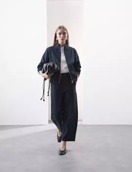 Брюки-джоггеры Grazer с матовой отделкой Barrel Leg Ankle Autograph, темно-синий