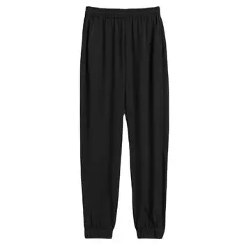 Брюки-джоггеры H&amp;M Silk-blend, черный