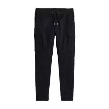 Брюки-джоггеры H&amp;M Skinny Fit Cargo Joggers, черный