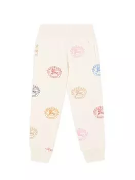 Брюки-джоггеры из хлопкового джерси Sidney для маленьких девочек и девочек Burberry, цвет Cream