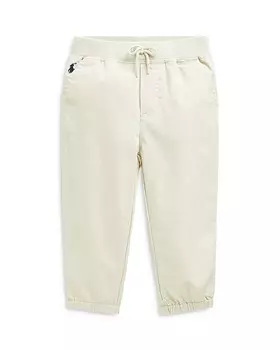 Брюки-джоггеры из хлопкового твила для мальчиков Ralph Lauren — для малышей, коричневый/бежевый