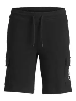 Брюки-джоггеры Jack & Jones Junior "JPSTSWIFT CARGO SWEAT SHORTS AUT JNR", черный