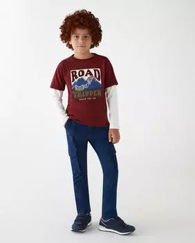 Брюки-джоггеры карго для мальчика El Corte Ingls, индиго