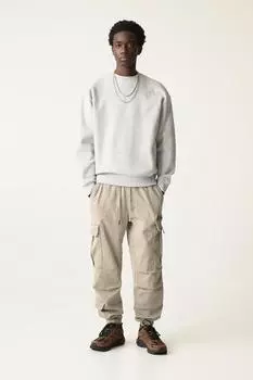 Брюки-Джоггеры карго Pull And Bear, хаки