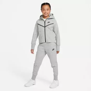 Брюки-джоггеры Nike Sportswear Tech Fleece для девочек, серый