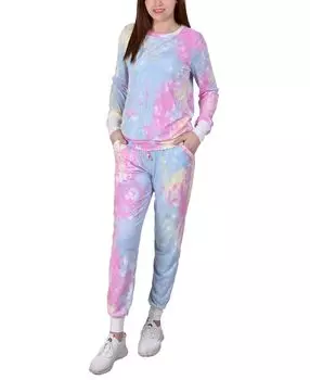 Брюки-джоггеры petite с принтом в виде галстука NY Collection