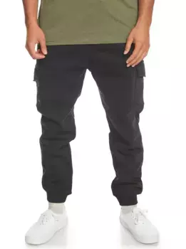 Брюки-джоггеры Quiksilver "Карго", черный
