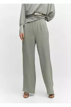 Брюки-джоггеры с карманами Mango, зеленый