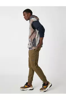 Брюки-джоггеры с кружевной талией Koton, коричневый