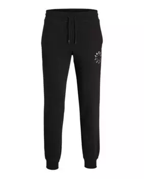 Брюки-джоггеры с логотипом на эластичном поясе сбоку Jack & Jones, черный