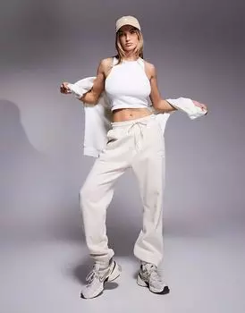 Брюки-джоггеры с манжетами кремового цвета South Beach