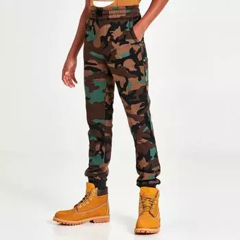 Брюки-джоггеры Timberland с камуфляжным принтом для мальчиков, камуфляж