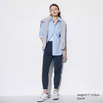 Брюки-джоггеры UNIQLO AIRism ультра-эластичные, темно-синий