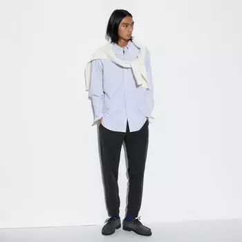Брюки-джоггеры UNIQLO Ultra Stretch Dry EX удлиненные, черный
