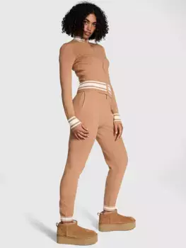 Брюки-джоггеры университетской вязки Pink, цвет Toffee