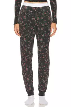 Брюки-джоггеры в вафельную рубчик Alexander Wang, washed black