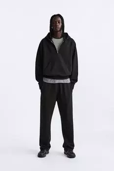 Брюки-джоггеры ZARA, черный