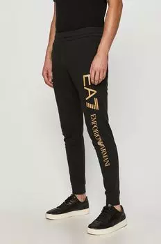 Брюки EA7 Emporio Armani, черный