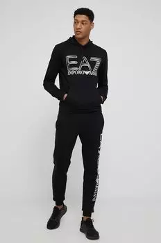 Брюки EA7 Emporio Armani, черный