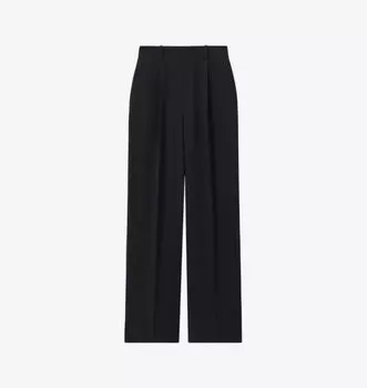 Брюки Eden из твила с широкими штанинами и эластичной талией Reiss, синий