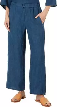 Брюки Eileen Fisher Petite Wide Ankle Pants, цвет Atlantis