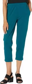 Брюки Eileen Fisher Slim Cropped Pants in Organic Cotton Stretch Jersey, цвет Aegean