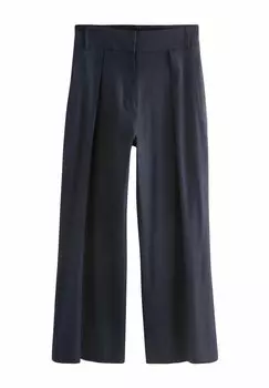 Брюки ELASTIC BACK WIDE LEG Next, синий