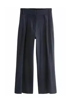 Брюки ELASTIC BACK WIDE LEG Next, синий