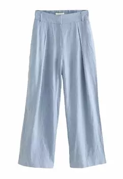 Брюки ELASTIC BACK WIDE Next, синий