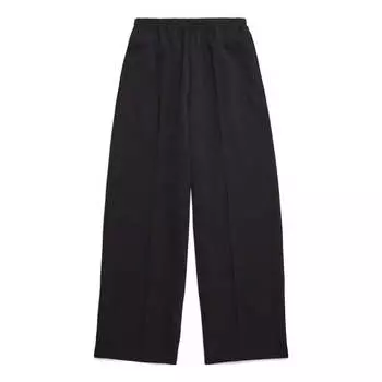 Брюки elastic waist straight leg pants 'black' Balenciaga, черный