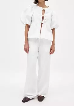 Брюки ELASTIC WAISTBAND NA-KD, белый