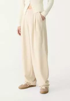 Брюки ELEGANT BALLOON Stradivarius, бежевый